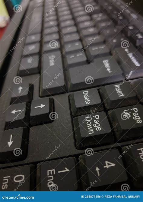 The Keyboard is Photographed from the Side Stock Photo - Image of side ...