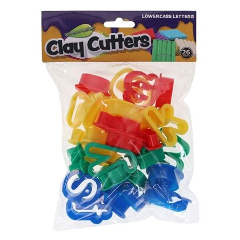 Clay Cutters – Lowercase Letters Pack of 26 – ABC School Supplies