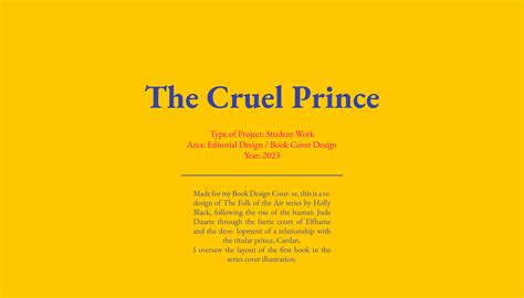 Book Cover Design: The Cruel Prince :: Behance