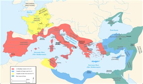 Map Of Julius Caesar Roman Empire - Tour Map