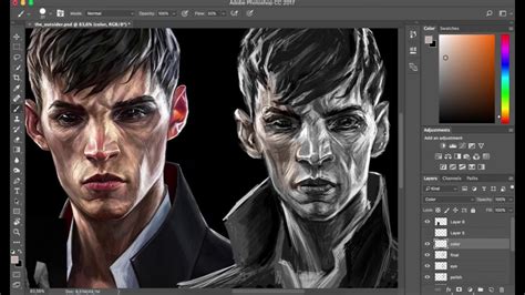 Dishonored - The Outsider painting study - YouTube