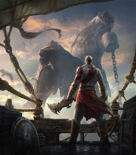 HD wallpaper: god of war concept art artwork chains blades kratos god ...