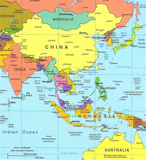 southeast-asia-map-political-10-southern-and-eastern-quiz | World Map ...