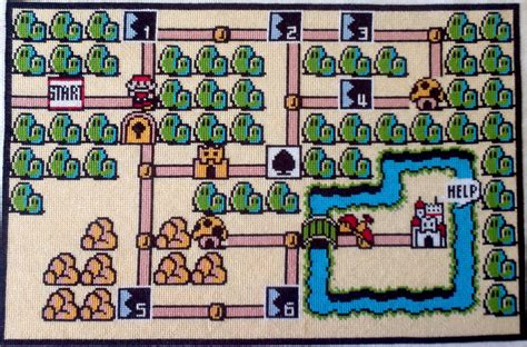 Look, a distraction!: Super Mario Bros 3 World 1 Map