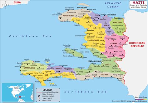 Haiti Map | HD Map of the Haiti