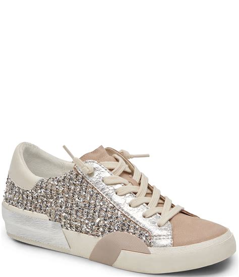 Dolce Vita Zina Metallic Woven Sneakers | Dillard's