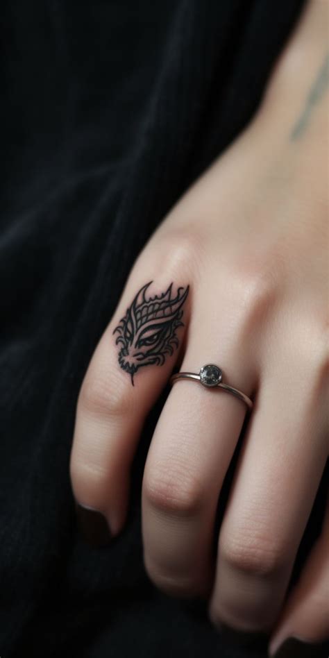 Dragon Finger Tattoos: Miniature Power & Wisdom | Finger tattoos ...