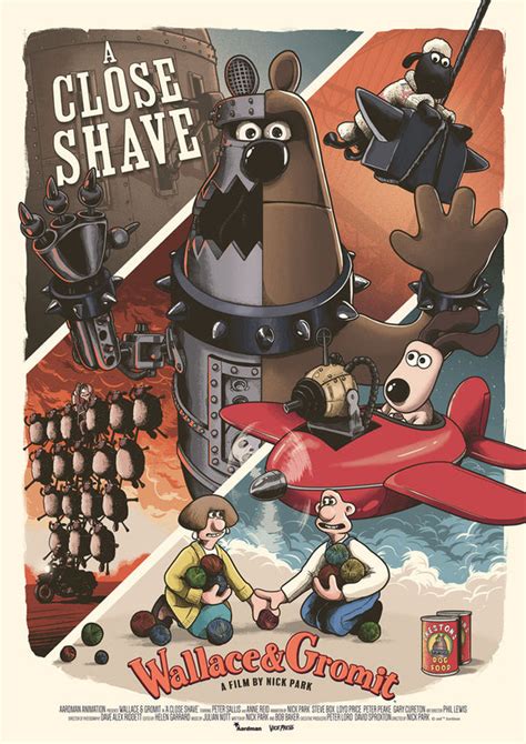 A Close Shave - Wallace & Gromit Art Print | Vice-Press - Vice Press