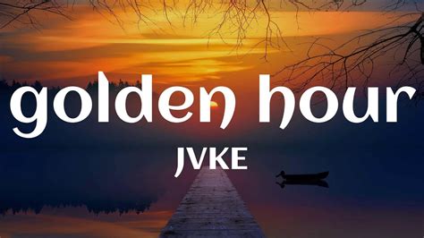 JVKE - golden hour (Lyrics) - YouTube