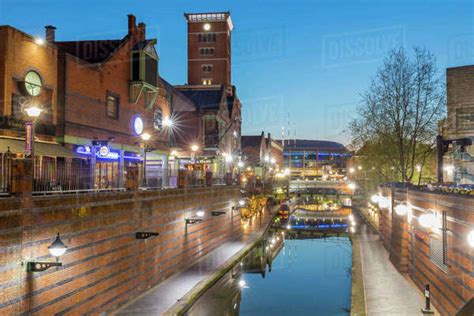 Canal Old Line, view from Broad Street, Birmingham, England, United ...