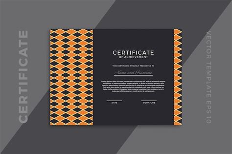 Premium Vector | Modern business diploma mockup for graduation or ...