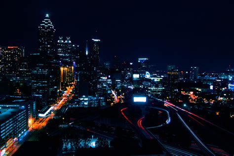 Wallpaper Night City, City Lights, Light, Buildings HD: Widescreen ...