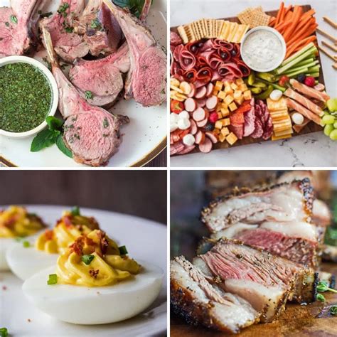 Easter Lamb Dinner Menu: Appetizers, Sides, Entrees, & Desserts