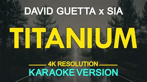 TITANIUM - David Guetta ft. Sia (KARAOKE Version) - YouTube