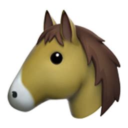 Horse Face Emoji (U+1F434)