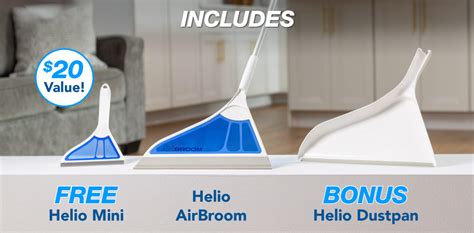 Helio AirBroom | Sweep & Clean Up Wet Or Dry Mess, With This Ultra-Flex ...