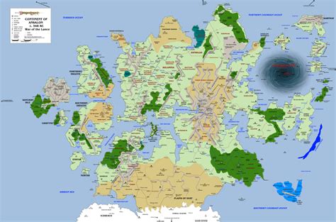 Dragonlance: A Map of Ansalon | Fantasy world map, Map, Dnd world map