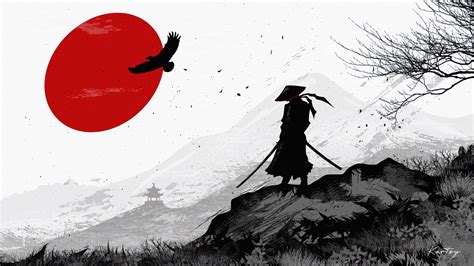 Samurai Black And White Wallpapers - Wallpaper Cave