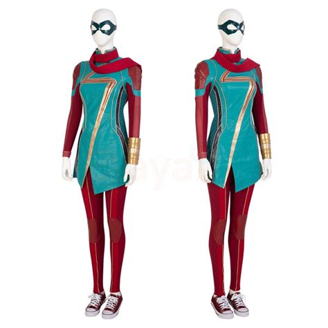 Kamala Khan Cosplay Costume Ms. Marvel Cosplay Suit