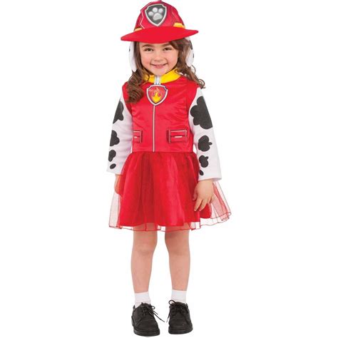 Paw Patrol Marshall Toddler Girl's Costume, 3T-4T - Walmart.com ...