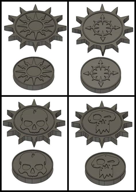 Free STL file Factions Symbols (Warhammer Ago of Sigmar, AOS) 🔣・3D ...