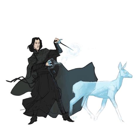 by http://zacroane.tumblr.com/ Severus Snape Patronus, Severus Snape ...