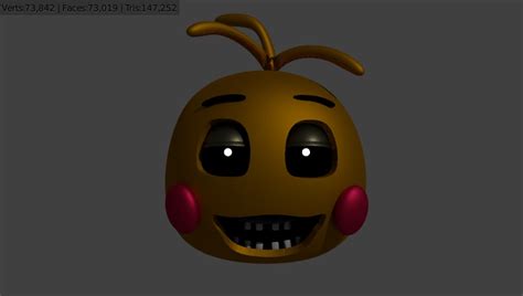 free 3ds model toy chica head fnaf