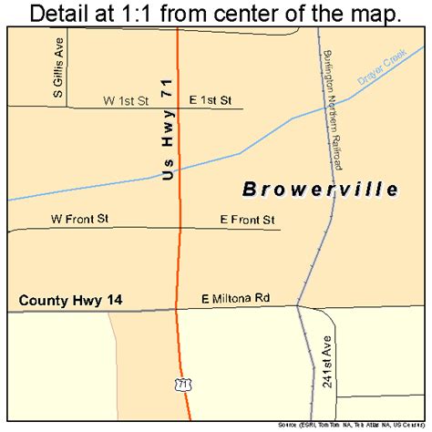 Browerville Minnesota Street Map 2708110