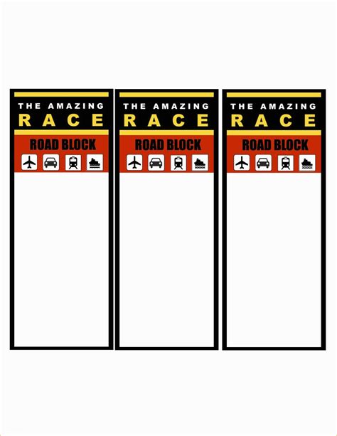 45 Amazing Race Editable Templates Free | Heritagechristiancollege