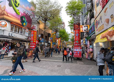 Ximending Street Market in Wanhua District, Taipei. Editorial Image ...