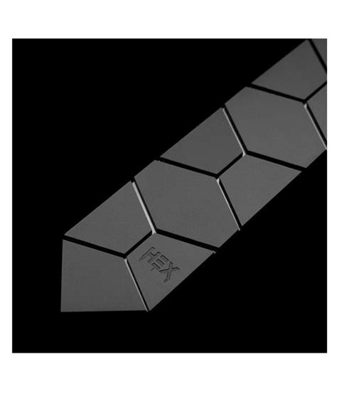 Hex Tie Black Honeycomb Skinny Tie: Buy Online at Low Price in India ...