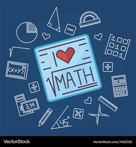 Math education background Royalty Free Vector Image