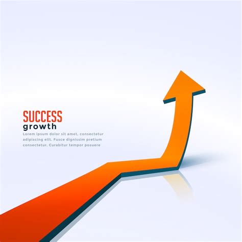 Free Vector | Business success growth arrow moving upward background