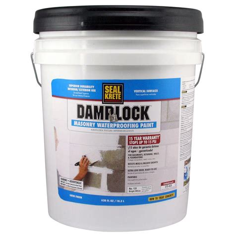 Damplock Basement Wall Concrete Sealer Garage Masonry Waterproofing ...