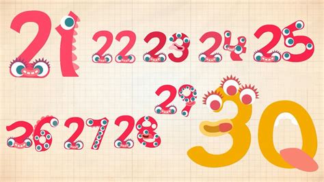 Endless Numbers - Learn to Count from 21 to 30 & Simple Addition With ...