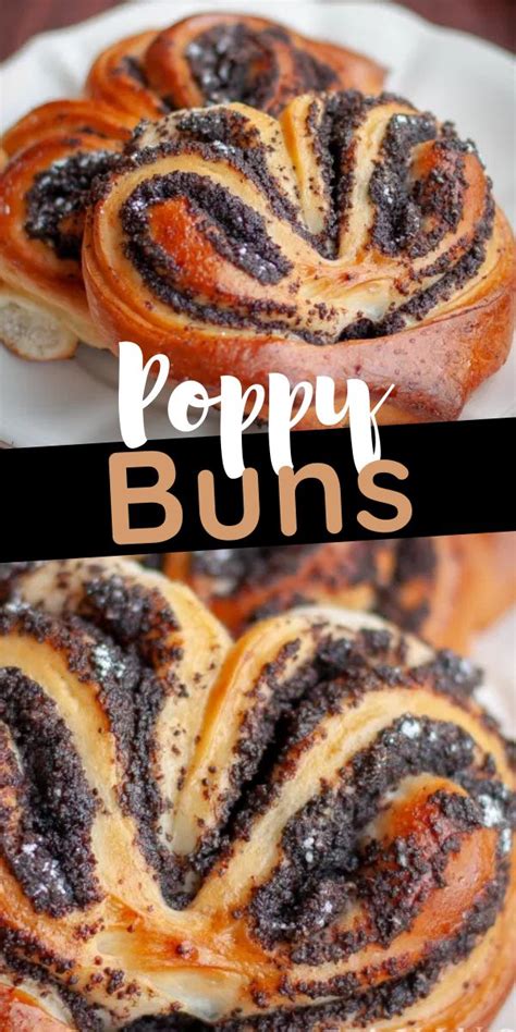 Poppy seed Pastry Buns | Poppy seed buns recipe, Sweet buns, Sweet recipes