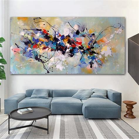 Buy Zhaoyang Art Modern Abstract Painting on Canvas Colorful s and ...