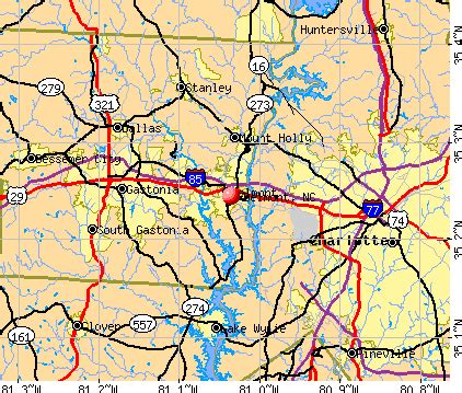 Belmont, North Carolina (NC 28012, 28056) profile: population, maps ...