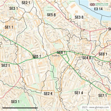 DEPTFORD of LEWISHAM Files. Digital Mapping Solutions Vector Street Map