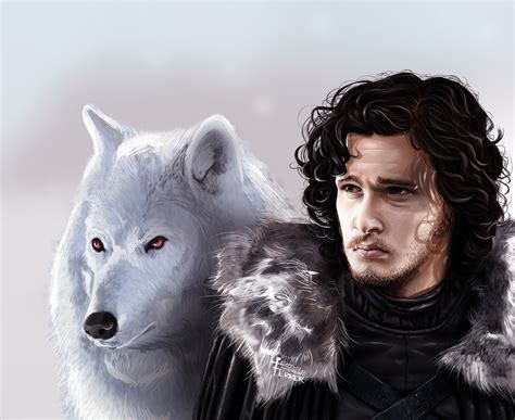 File:Jon Snow and Ghost.jpg - Wikimedia Commons