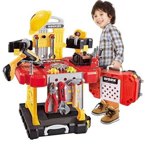 Most Popular Educative Toys For Toddlers Boys Kids Tool Workbench 110Pc ...