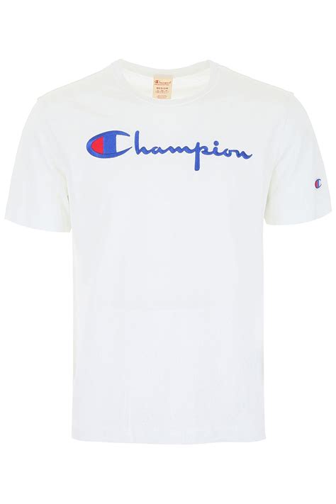 Champion T-shirt With Front Logo | ModeSens | Champion clothing ...