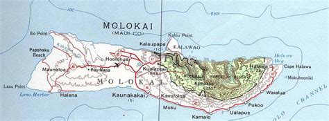 Molokai Map