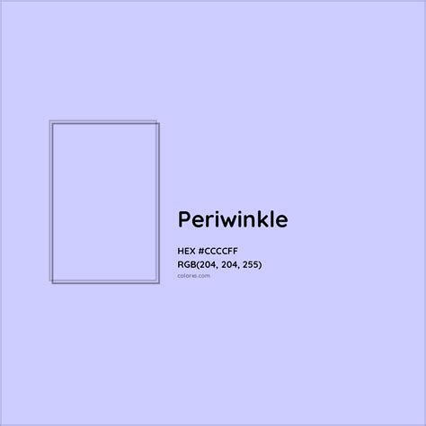 About Periwinkle - Color meaning, codes, similar colors and paints ...