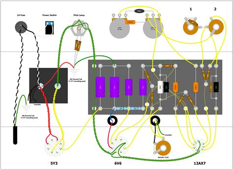 Guitar Amplifier Wiring Diagram - Uploadled