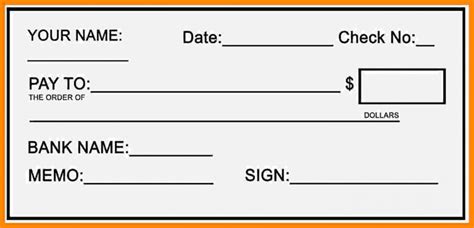 014 Free Blank Business Check Template Good Of Dummy Cheque pertaining ...