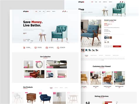 Modern furniture website UI :: Behance