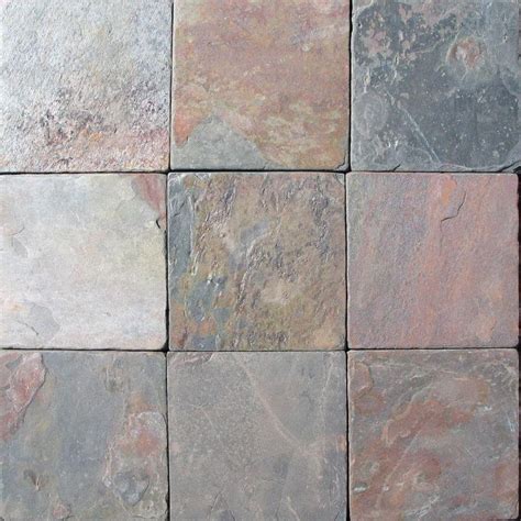 MSI 12 in. x 12 in. Multi-Color Gauged Slate Floor and Wall Tile (5 sq ...