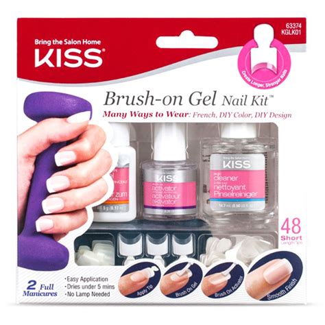 Kiss Brush-on Gel Nail Kit | eBay