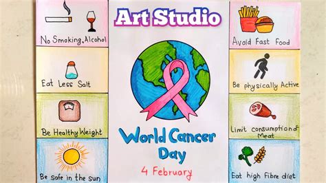 World Cancer Day Drawing | World Cancer Day Poster | Cancer Awareness ...